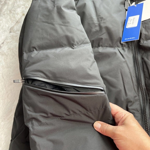 IGYWQ Mens Black Winter Down Jacket Ski Winter Warm Lightweight Packable Size XL - Picture 12 of 16